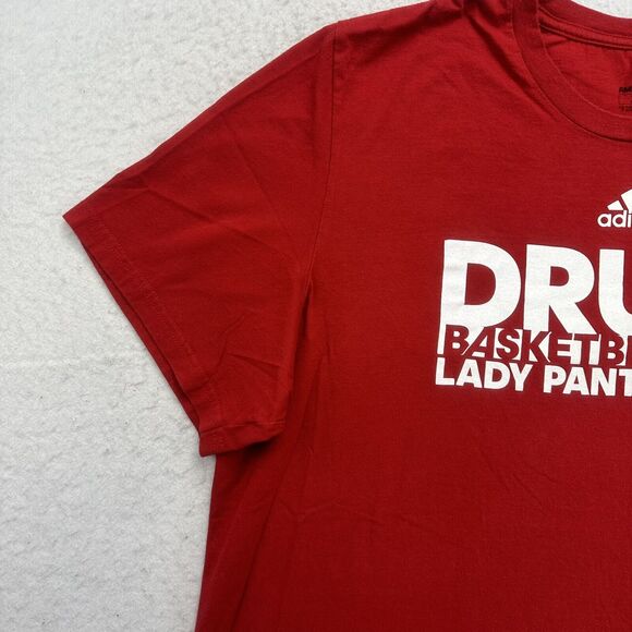 Adidas Drury Lady Panthers Shirt Adult 2XL Red Basketball Amplifier Tee - Picture 5 of 10
